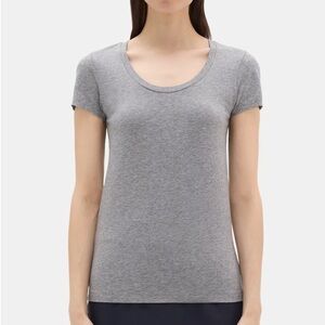 Theory Gray Short Sleeve Top